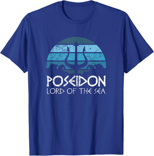 Poseidon Trident T Shirt Greek Gods Lord of The Sea T-Shirt - T-Shirt | Royal