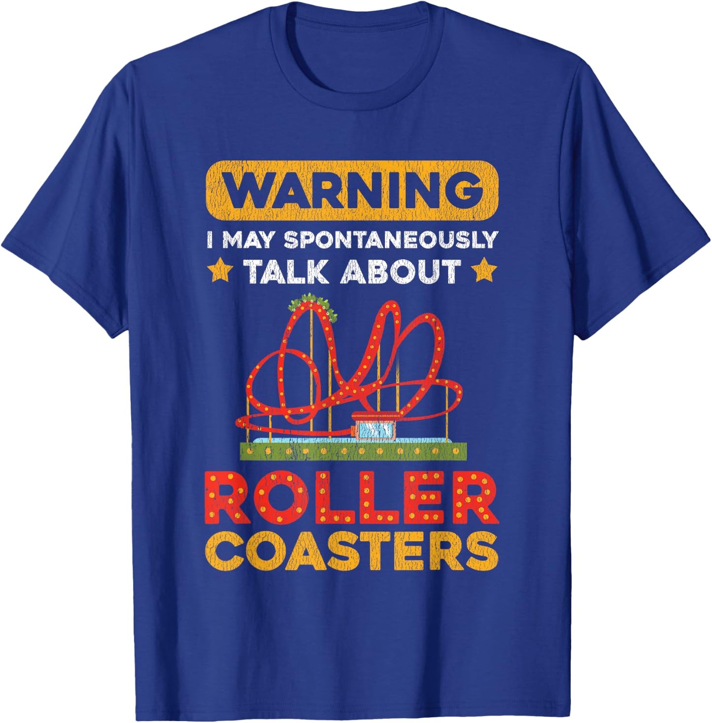 Roller Coaster Designs | Roller Coaster Loving Peoples T-Shirt - T-Shirt | Royal