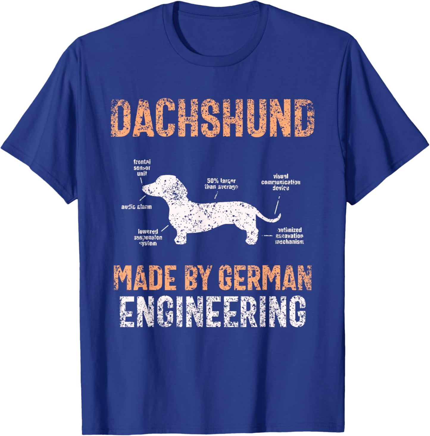 Dachshund German Engineering Art Master Puppy Dachshund T-Shirt - T-Shirt | Royal