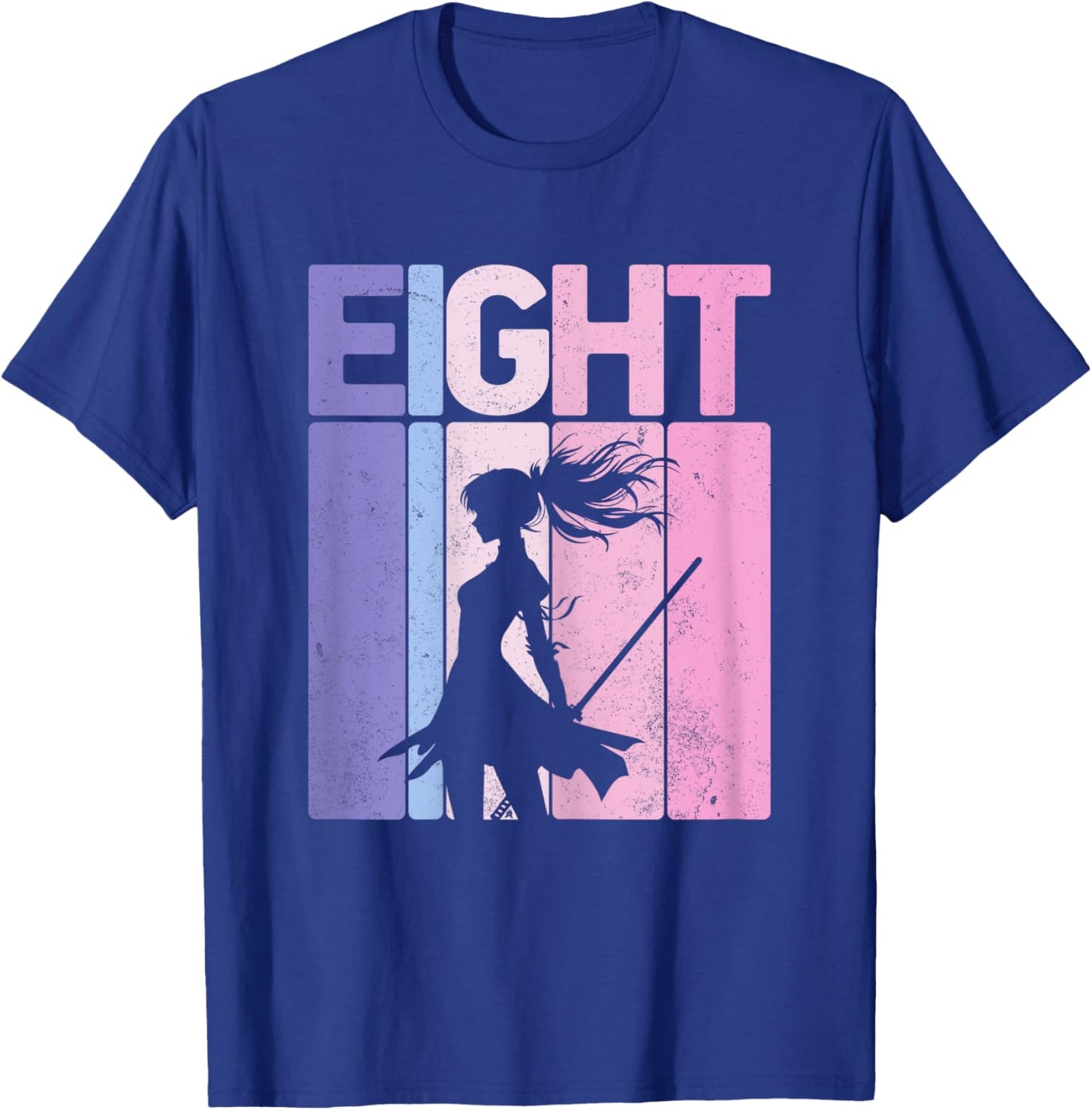 Eight Years Old Martial Arts Ninja 8th Birthday Party Girls T-Shirt - T-Shirt | Royal