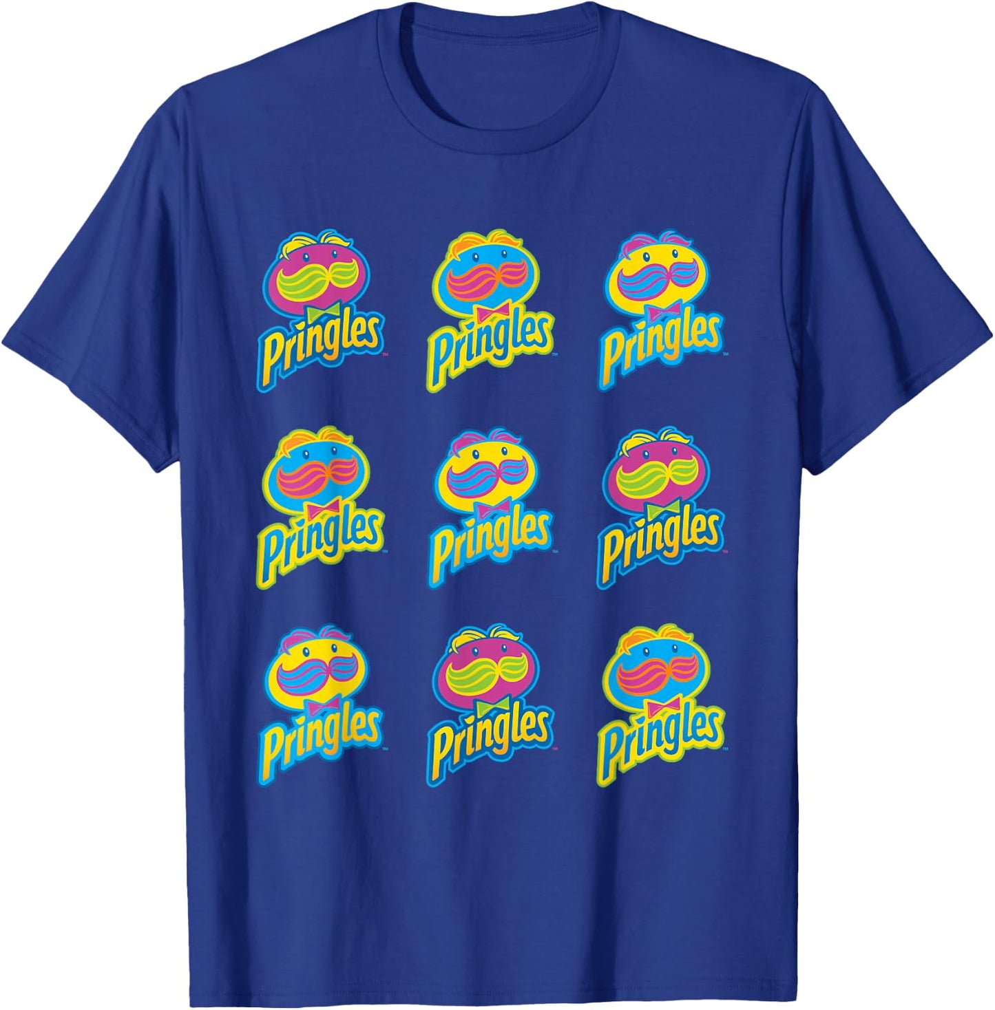 Pringle's Neon Logo Pattern T Shirt T-Shirt - T-Shirt | Royal