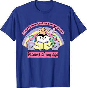 I'm Often Mistaken For An Adult Because Of My Age Peguin T-Shirt - T-Shirt | Royal