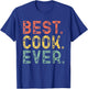Best Cook Ever Cooking Vintage Retro Gift Christmas T-Shirt - T-Shirt | Royal