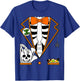 Easy Halloween Costume Shirts Orange Skeleton Tuxedo T-Shirt - T-Shirt | Royal