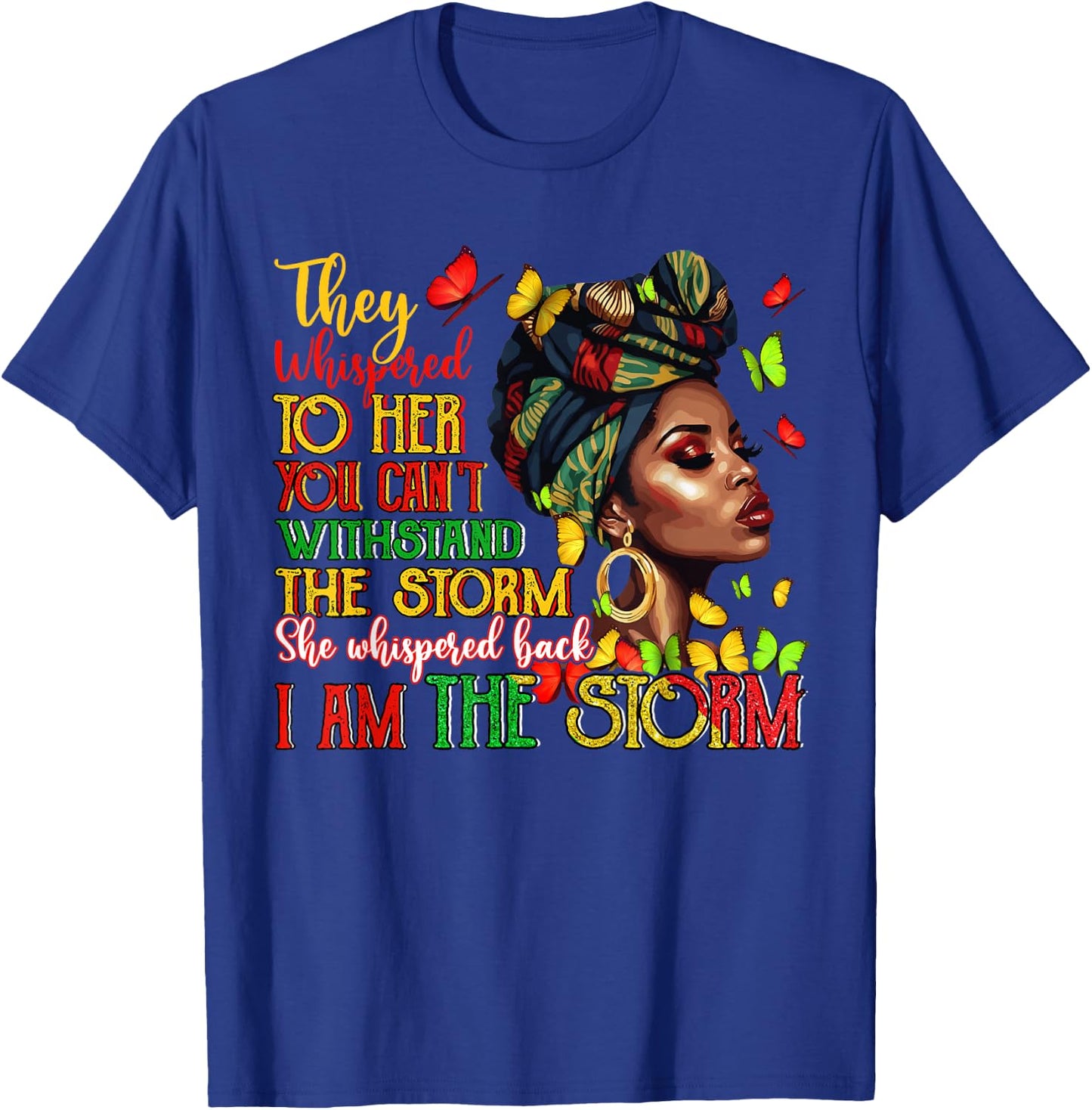 Black Women African Melanin Black History Month Women Girl T-Shirt - T-Shirt | Royal