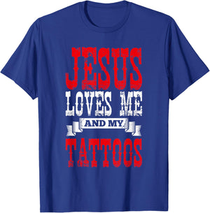 Christian Tattoo Master Tatted Jesus Christ Devotee Tattoo T-Shirt - T-Shirt | Royal