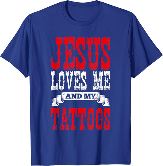Christian Tattoo Master Tatted Jesus Christ Devotee Tattoo T-Shirt - T-Shirt | Royal