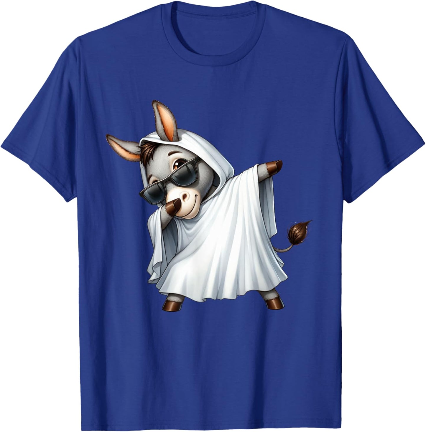 Funny Ghost Donkey Halloween Animals Donkey Lover Spooky T-Shirt - T-Shirt | Royal
