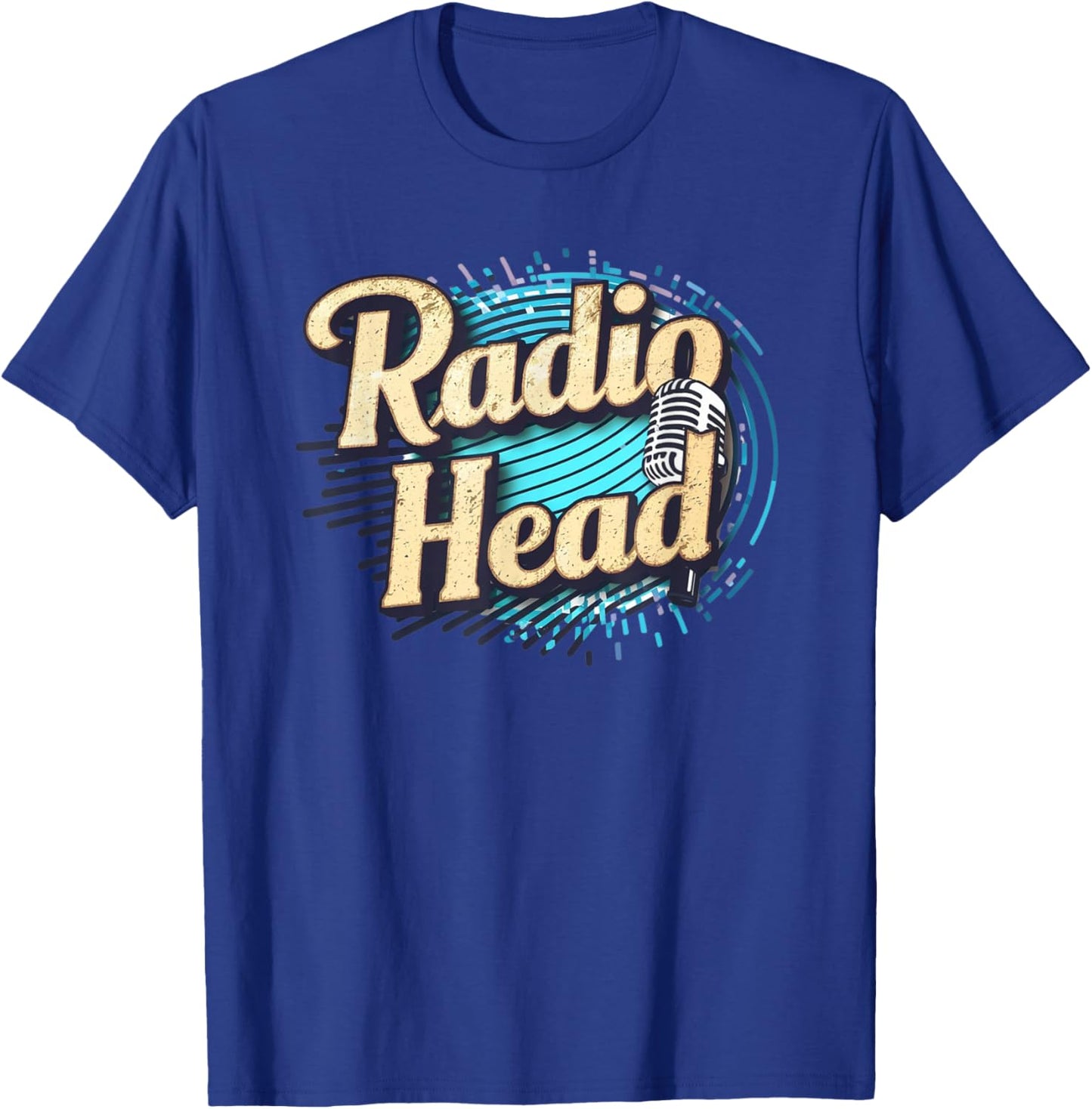 Retro Vintage Radio Head T-Shirt - T-Shirt | Royal