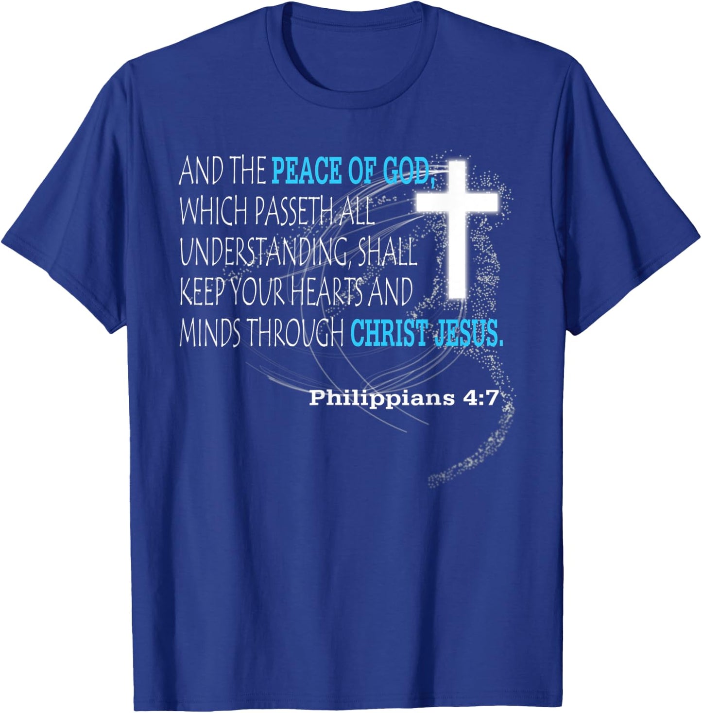 Philippians 4:7 T-Shirt - T-Shirt | Royal