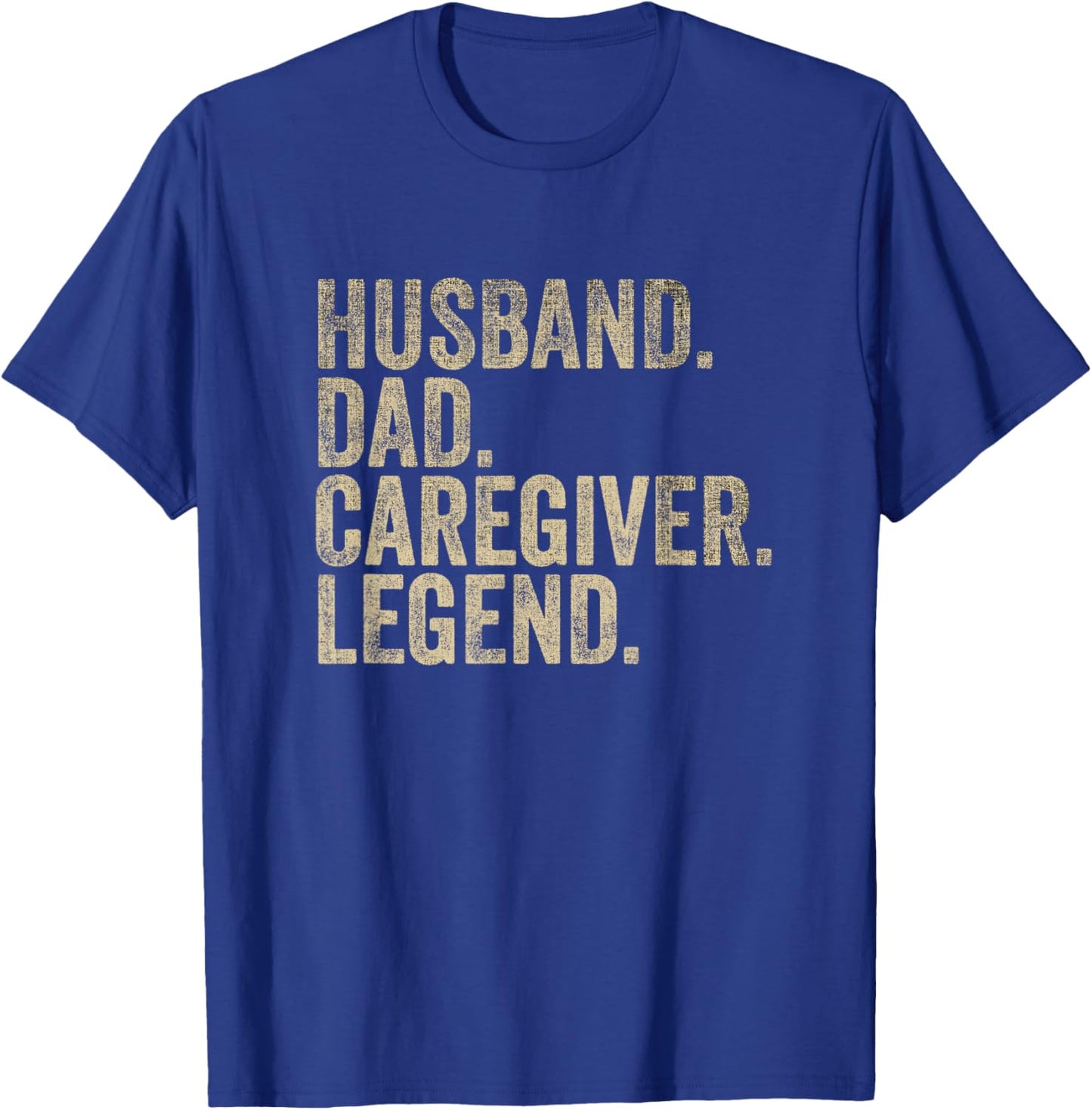 Vintage Father's Day Husband Dad Caregiver Legend Daddy T-Shirt - T-Shirt | Royal