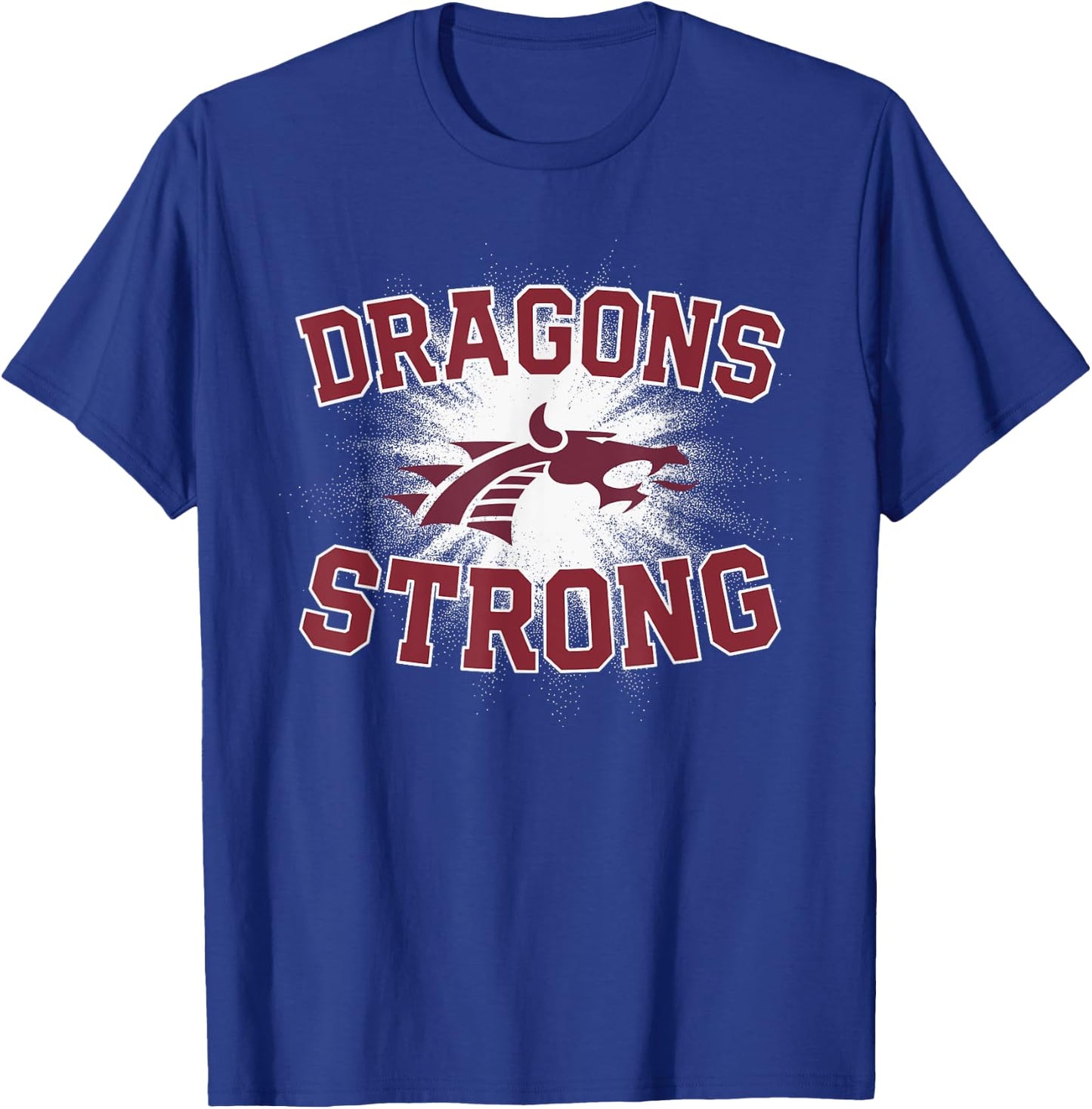 Collierville Dragons Logo Strong Flag HS T-Shirt - T-Shirt | Royal