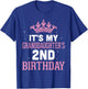 Grandpa Grandma It's My Granddaughter's 2nd Birthday Happy T-Shirt - T-Shirt | Royal