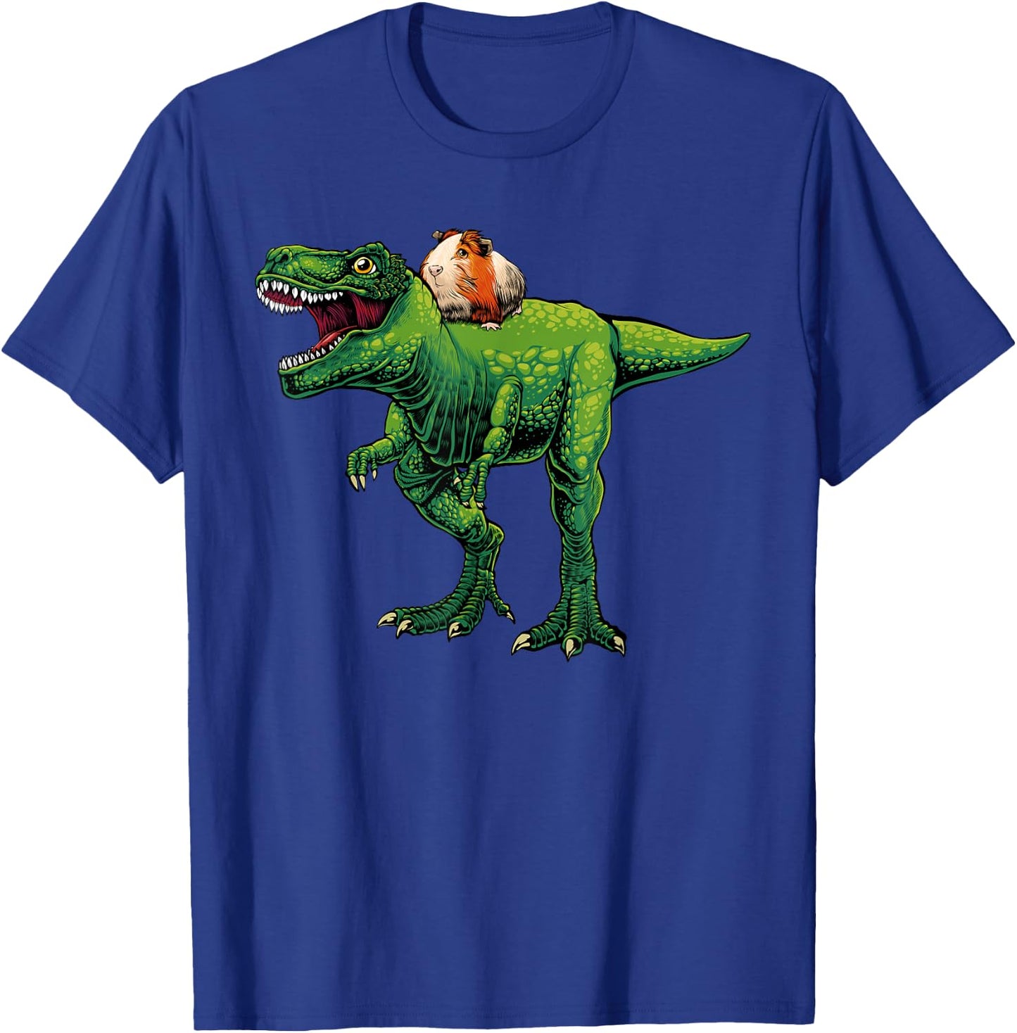 Cool Guinea Pig Women Kids T Rex Dinosaur Hamster T-Shirt - T-Shirt | Royal