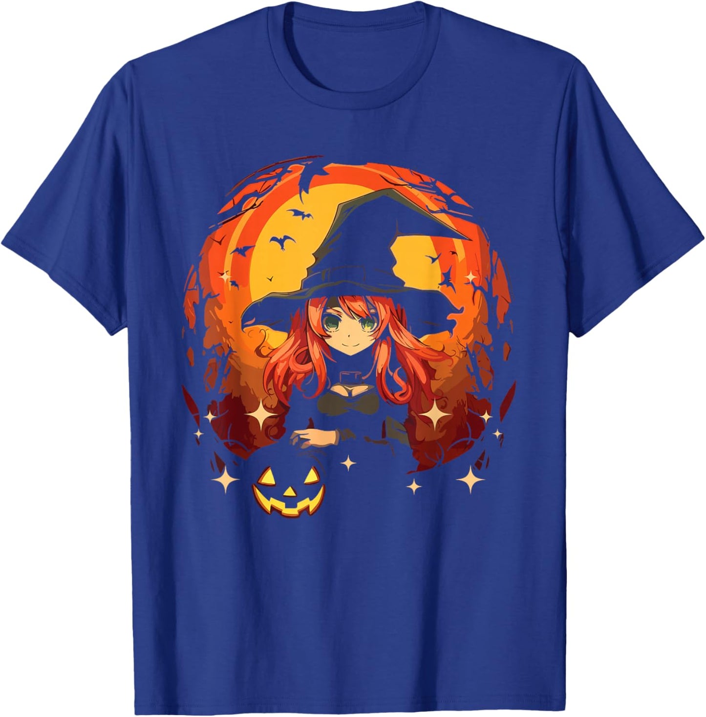 Anime Halloween Kawaii Trick Or Treat Spooky Manga Reader T-Shirt - T-Shirt | Royal