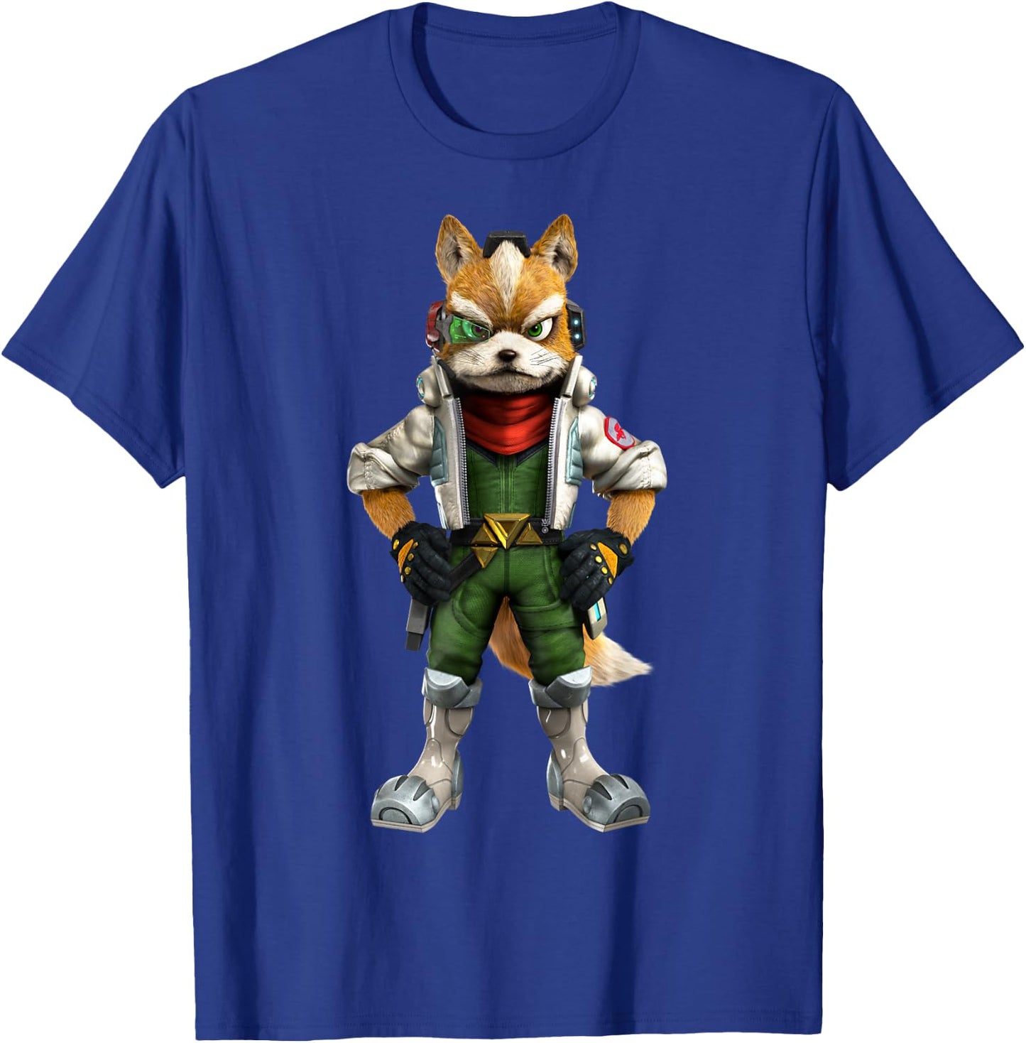 Star Fox Fox McCloud 3D Poster T-Shirt - T-Shirt | Royal