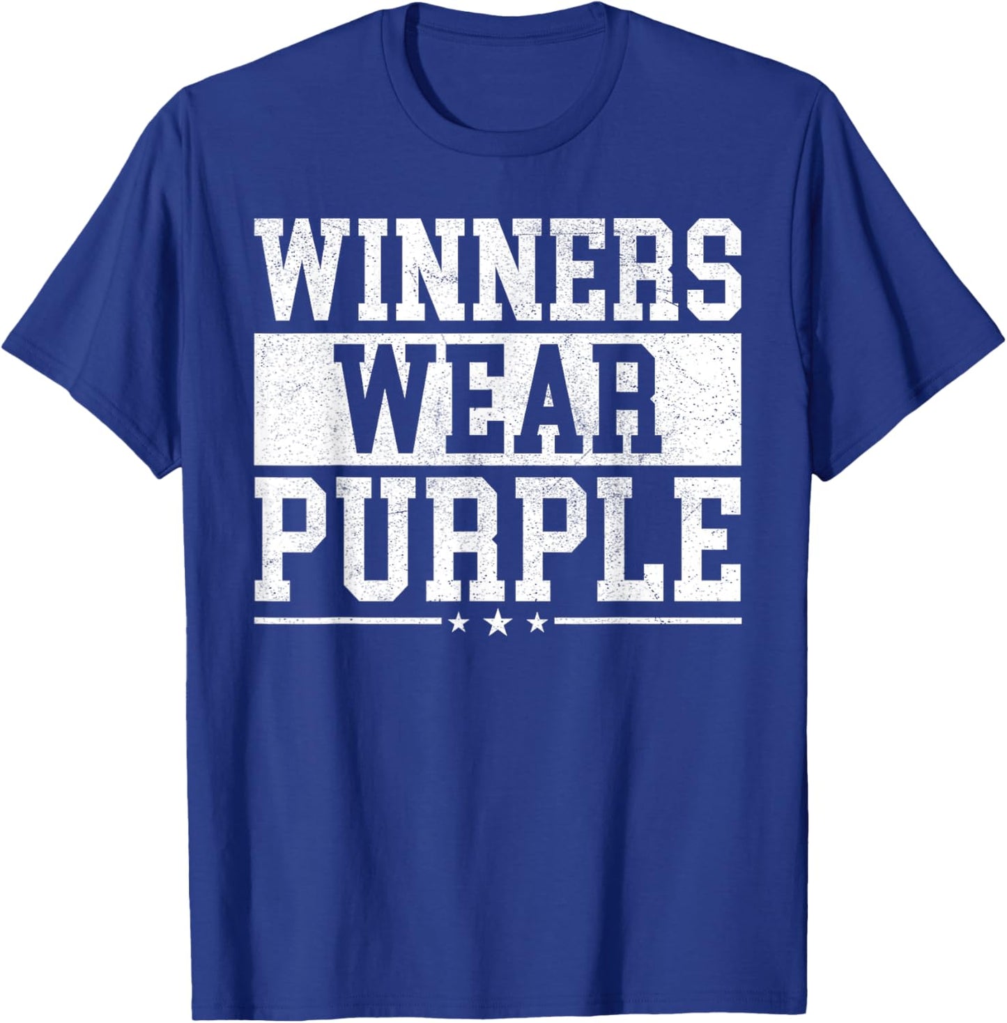Winners Wear Purple Color War Camp Spirit Game Team Wear T-Shirt - T-Shirt | Royal