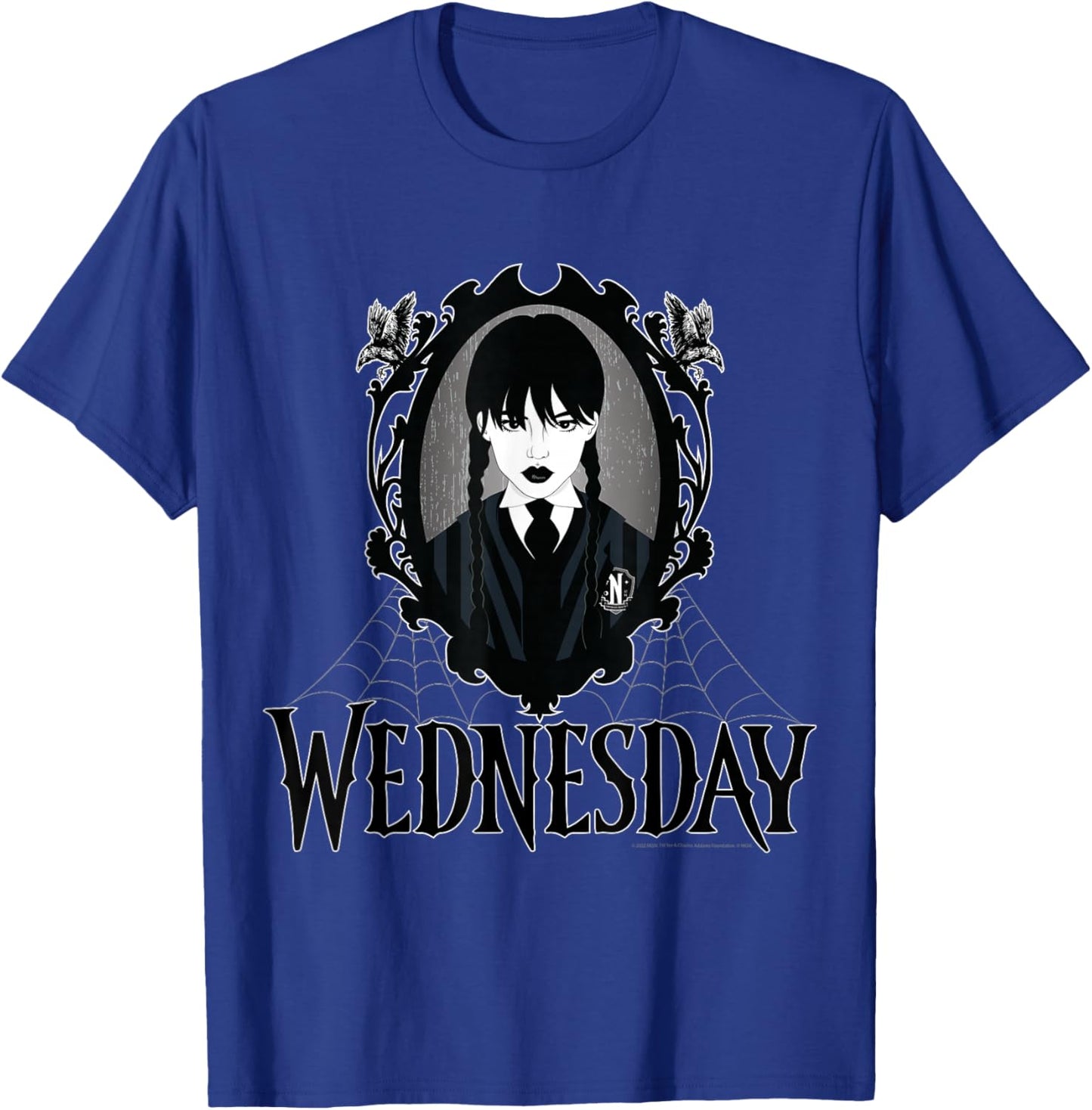 Wednesday Series Wednesday Web Frame T-Shirt - T-Shirt | Royal