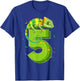 5 Years Old Birthday Chameleon Themed Party 5th Birthday T-Shirt - T-Shirt | Royal