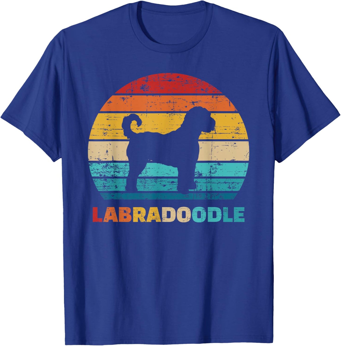 Labradoodle vintage retro T-Shirt - T-Shirt | Royal
