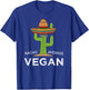 Fun Cute Vegan Joke Humor | Funny Saying Vegetarian T-Shirt - T-Shirt | Royal