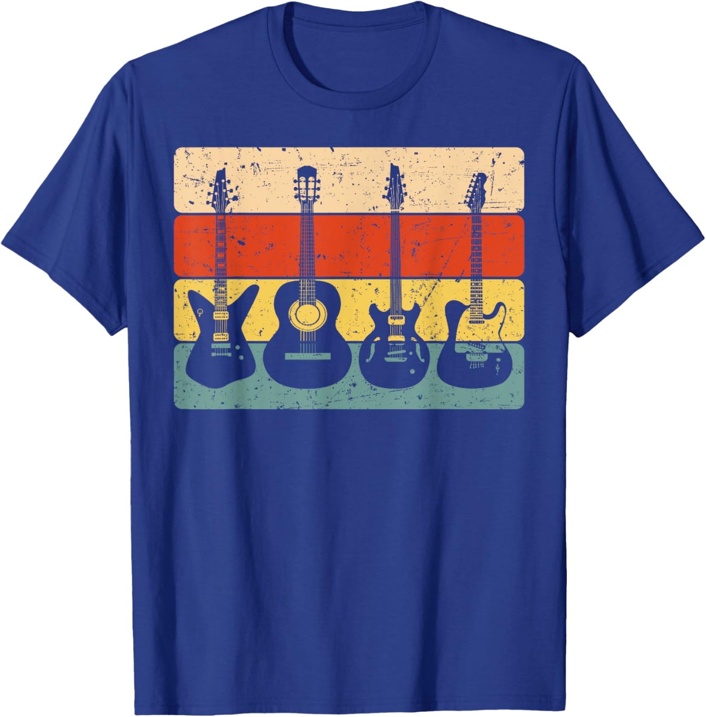 Cool Guitar Design Women Guitarist Guitar Player T-Shirt - T-Shirt | Royal