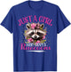 Just A Girl Who Loves Raccoons Aesthetic Floral Raccoon T-Shirt - T-Shirt | Royal