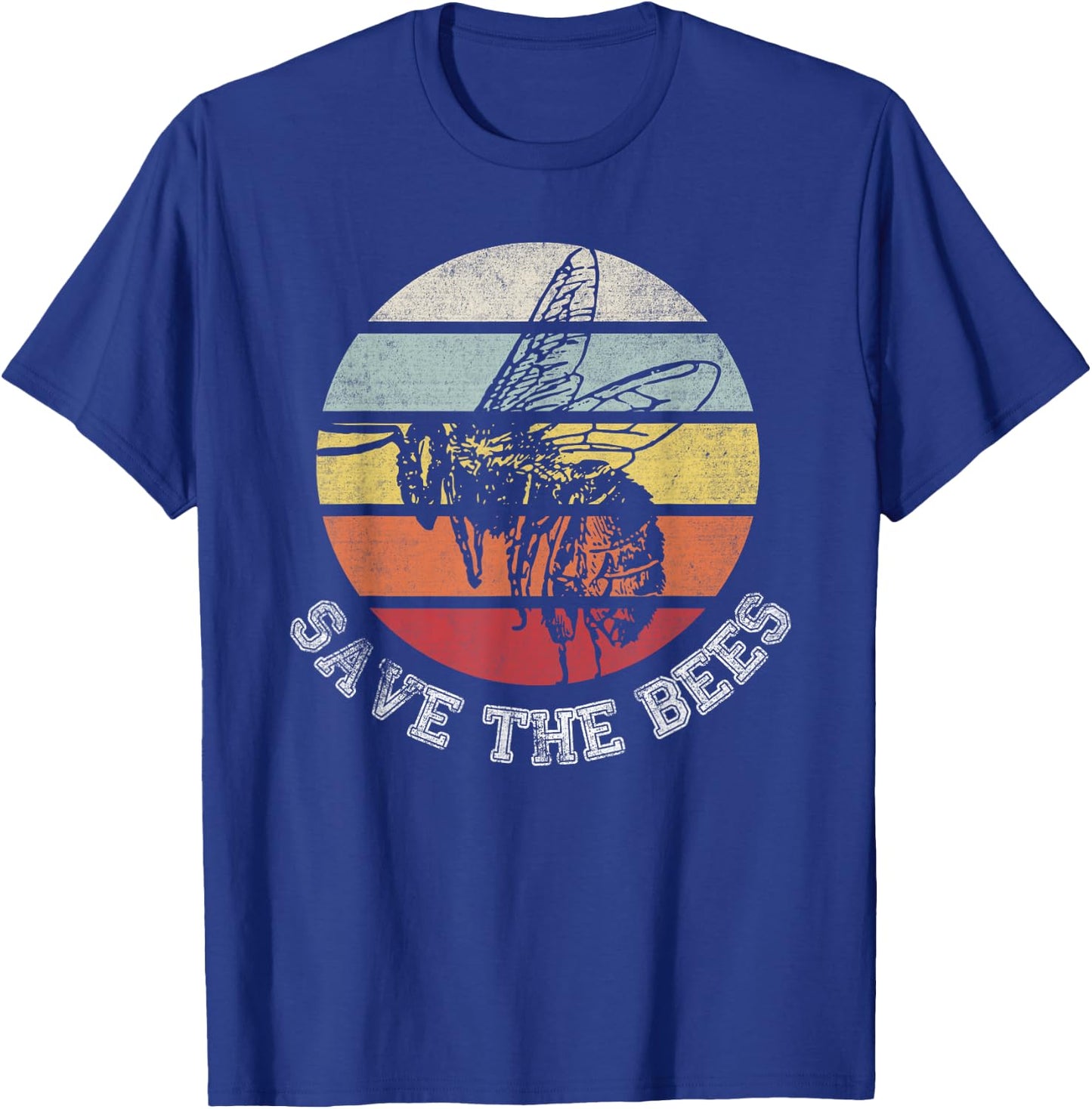 Distressed graphic honey bee lovers shirts for beekeeper T-Shirt - T-Shirt | Royal