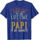 Papi Is My Favorite Name - Father's Day Papi T-Shirt - T-Shirt | Royal