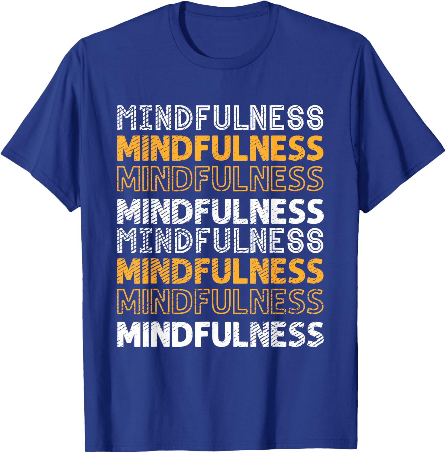 Mindfulness | Peace Gratitude | Spiritual Meditation T-Shirt - T-Shirt | Royal