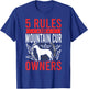 5 Rules for Mountain Cur Dog Lover T-Shirt - T-Shirt | Royal