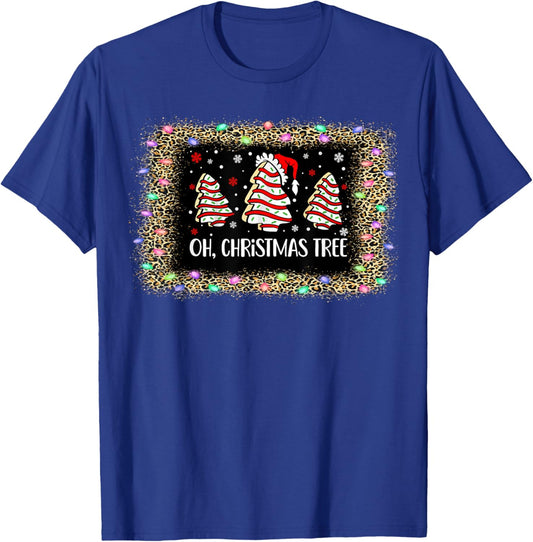 Groovy Oh Christmas Tree Cakes Debbie Becky Jen Cake Lovers T-Shirt - T-Shirt | Royal