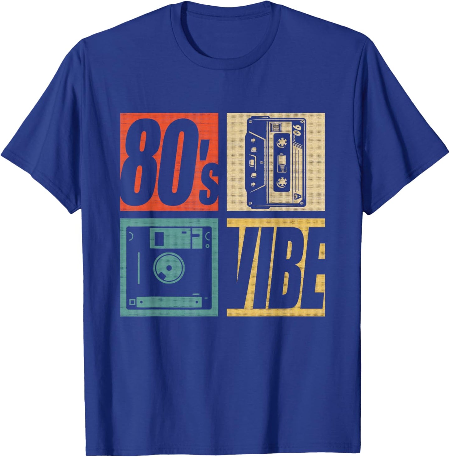 80s Vibe 1980s Fashion 80 Theme Party Eighties Costume T-Shirt - T-Shirt | Royal
