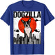 Funny Vintage Japanese Dogzilla Boston Terrier T-Shirt - T-Shirt | Royal