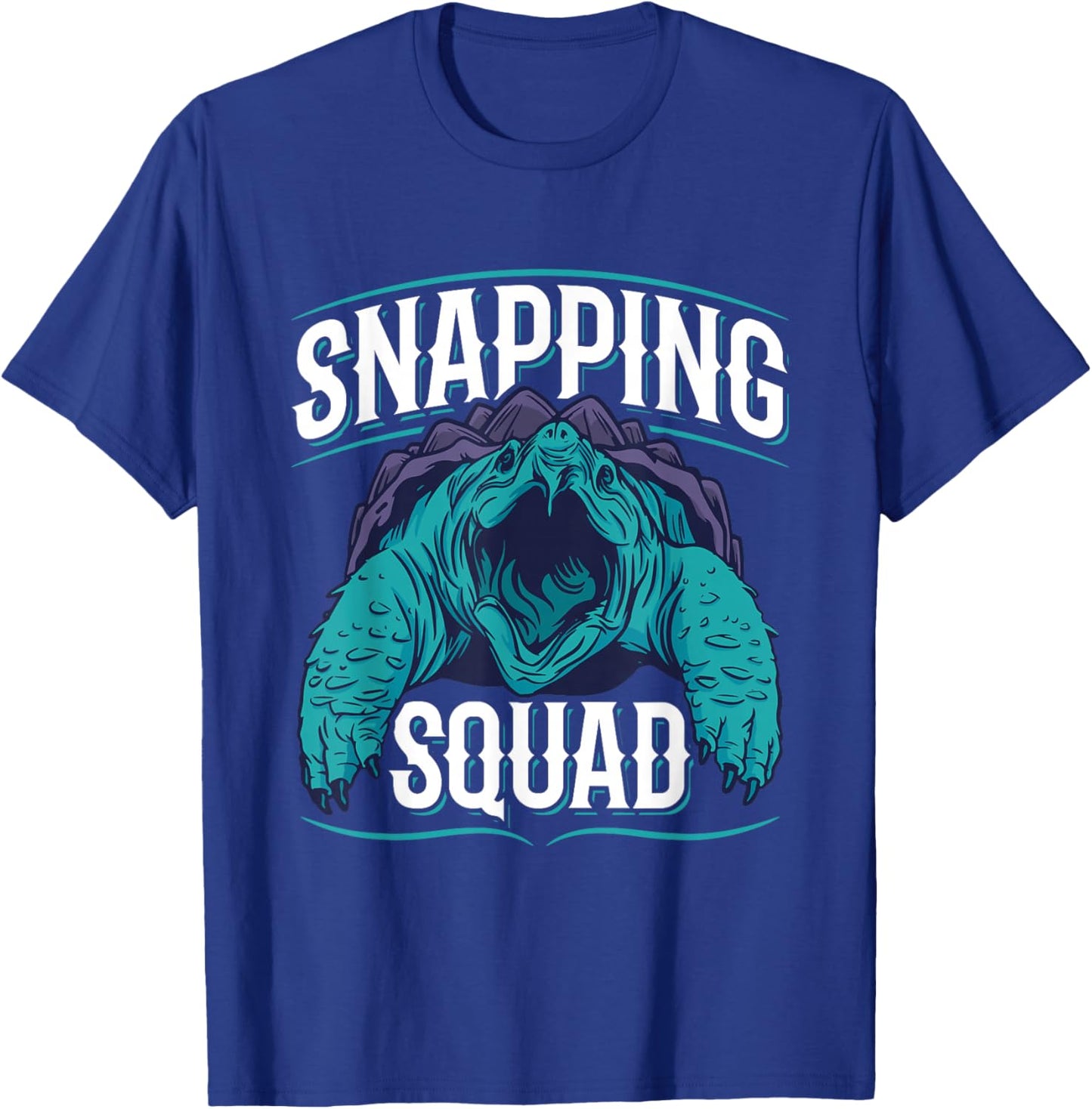 Snapping Squad Design for an Alligator snapping turtle lover T-Shirt - T-Shirt | Royal