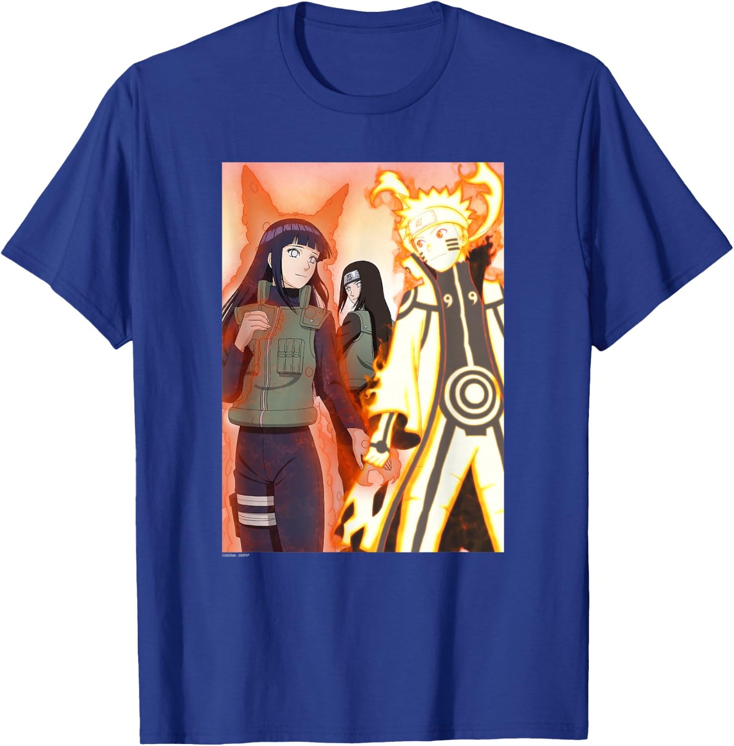 Naruto Shippuden Biju Love Glowing Couple Anime T-Shirt - T-Shirt | Royal