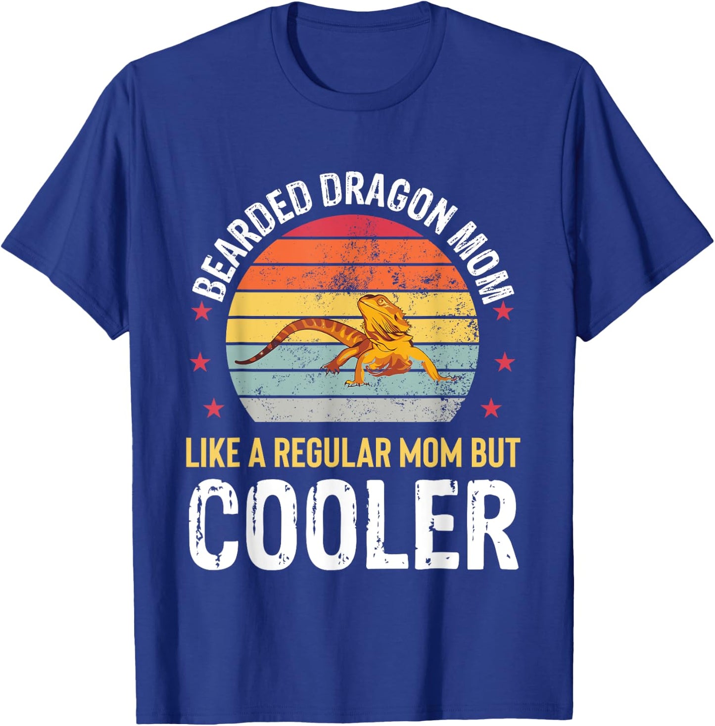 Bearded Dragon Mom Funny Pet Reptile Lizard Beardie Lover T-Shirt - T-Shirt | Royal