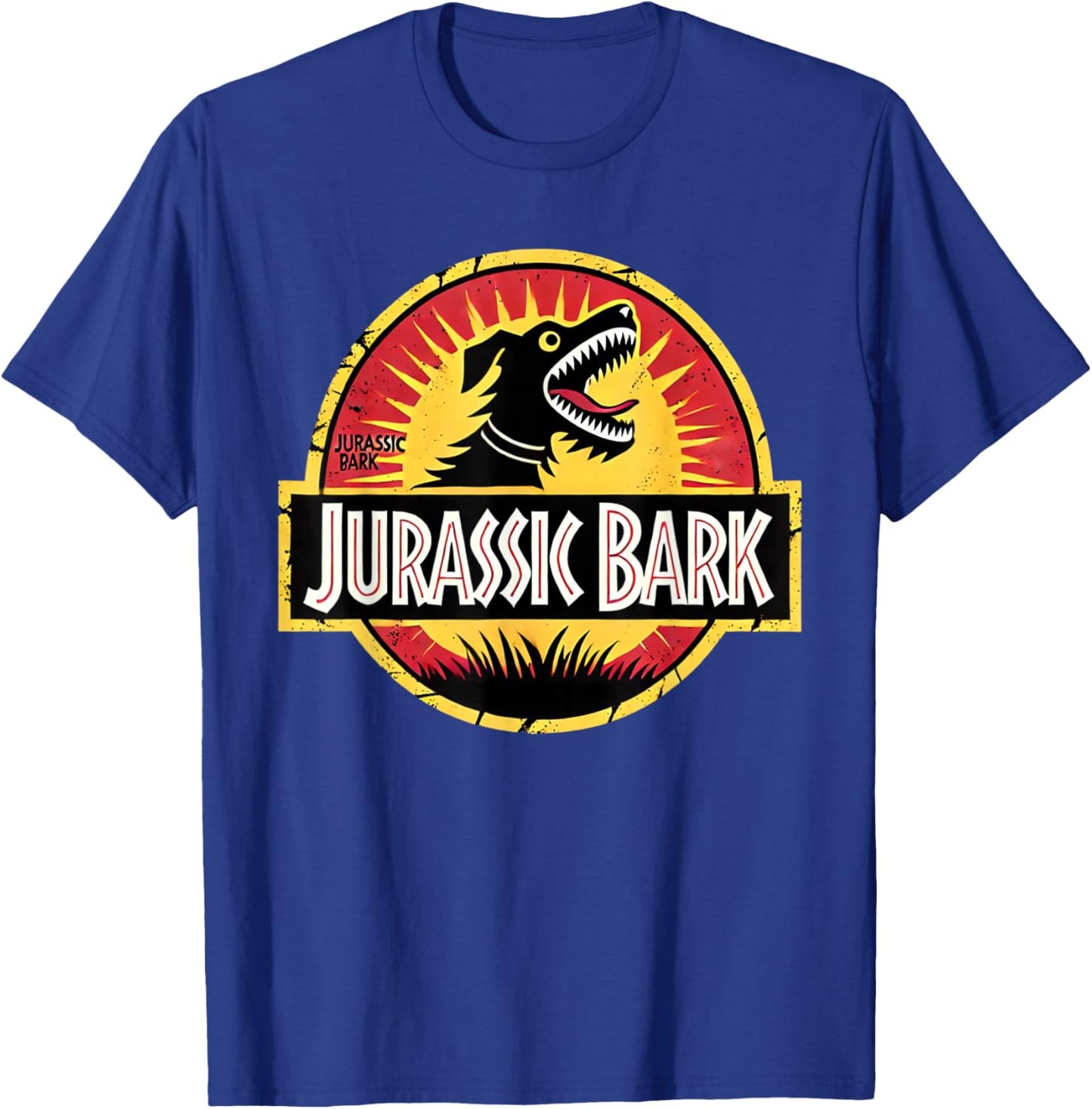 Jurassic Bark Dog Lover Funny Parody T-Shirt - T-Shirt | Royal