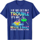 If We Get in Trouble Its My Besties Fault Funny Skeleton T-Shirt - T-Shirt | Royal