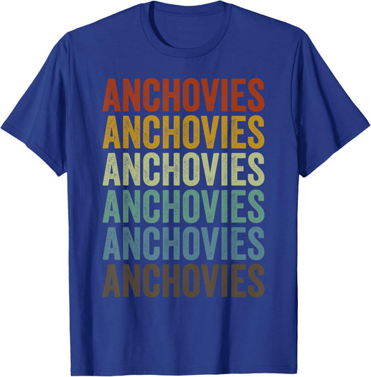 Anchovies Retro T-Shirt - T-Shirt | Royal