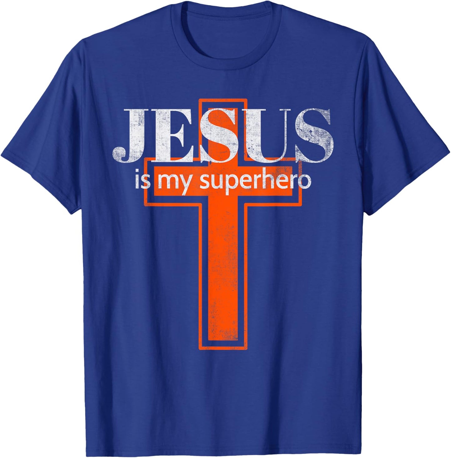 Jesus Is My Superhero Cute Powerful Christian T-Shirt - T-Shirt | Royal