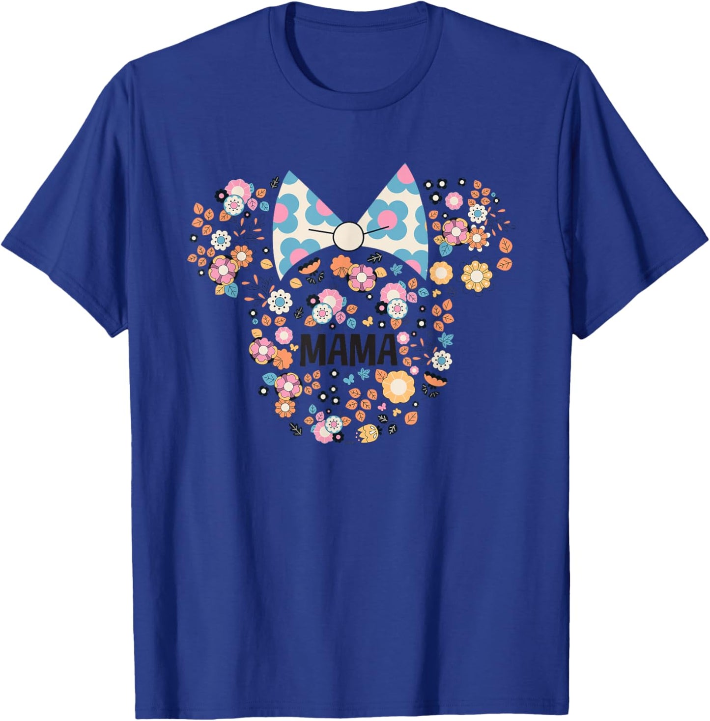 Disney Minnie Mouse Disney Mama Icon Flowers Mother's Day T-Shirt - T-Shirt | Royal