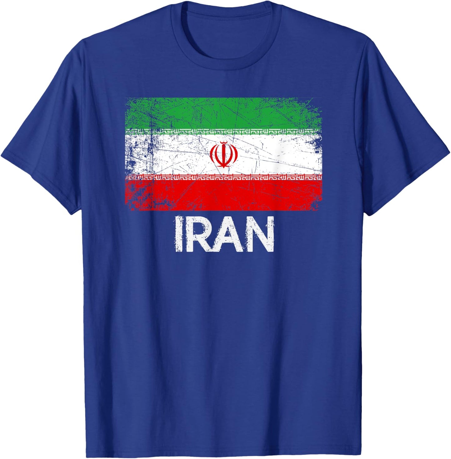 Iranian Persian Flag | Vintage Made In Iran Gift T-Shirt - T-Shirt | Royal