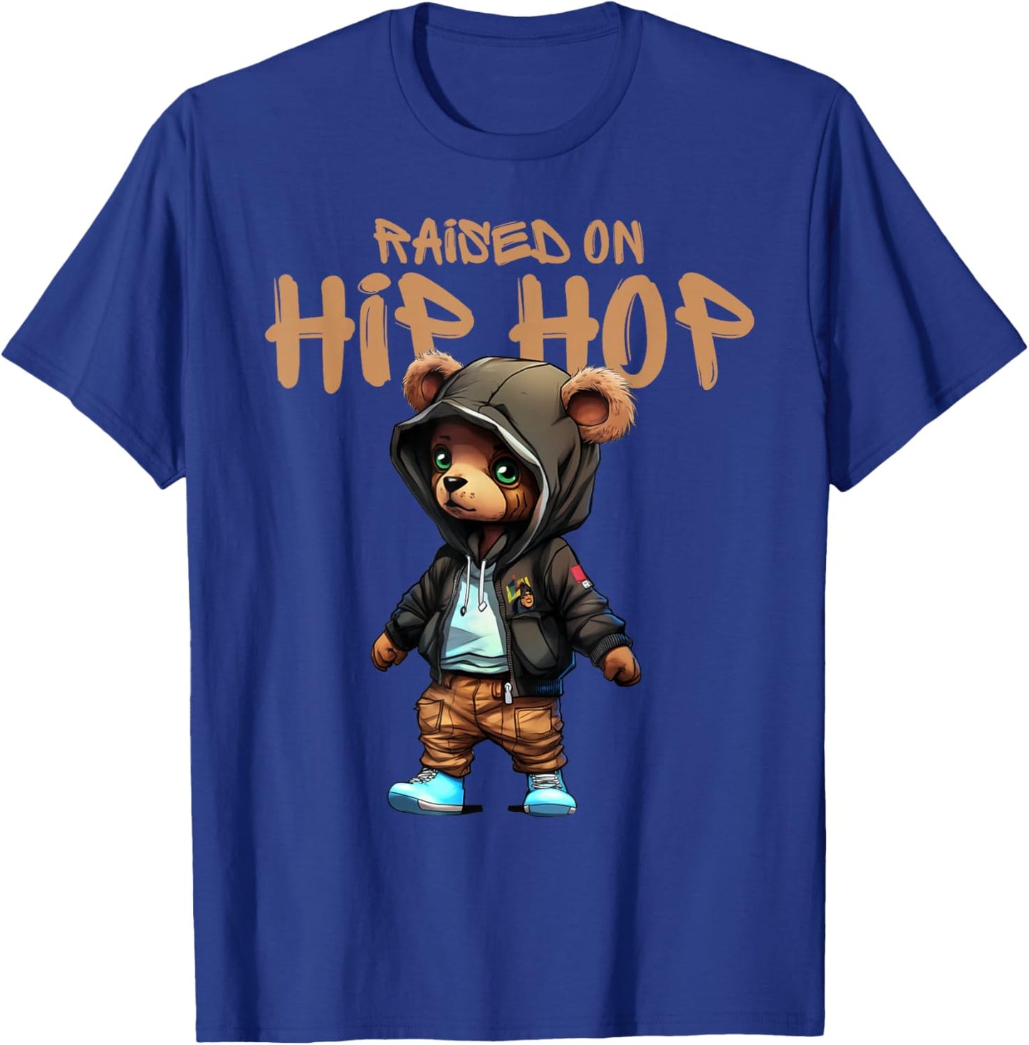 Hip Hop Teddy Bear Celebrating 50 Years of Hip Hop T-Shirt - T-Shirt | Royal