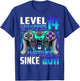 Level 14 Unlocked Awesome Since 2011 14th Birthday Gaming T-Shirt - T-Shirt | Royal