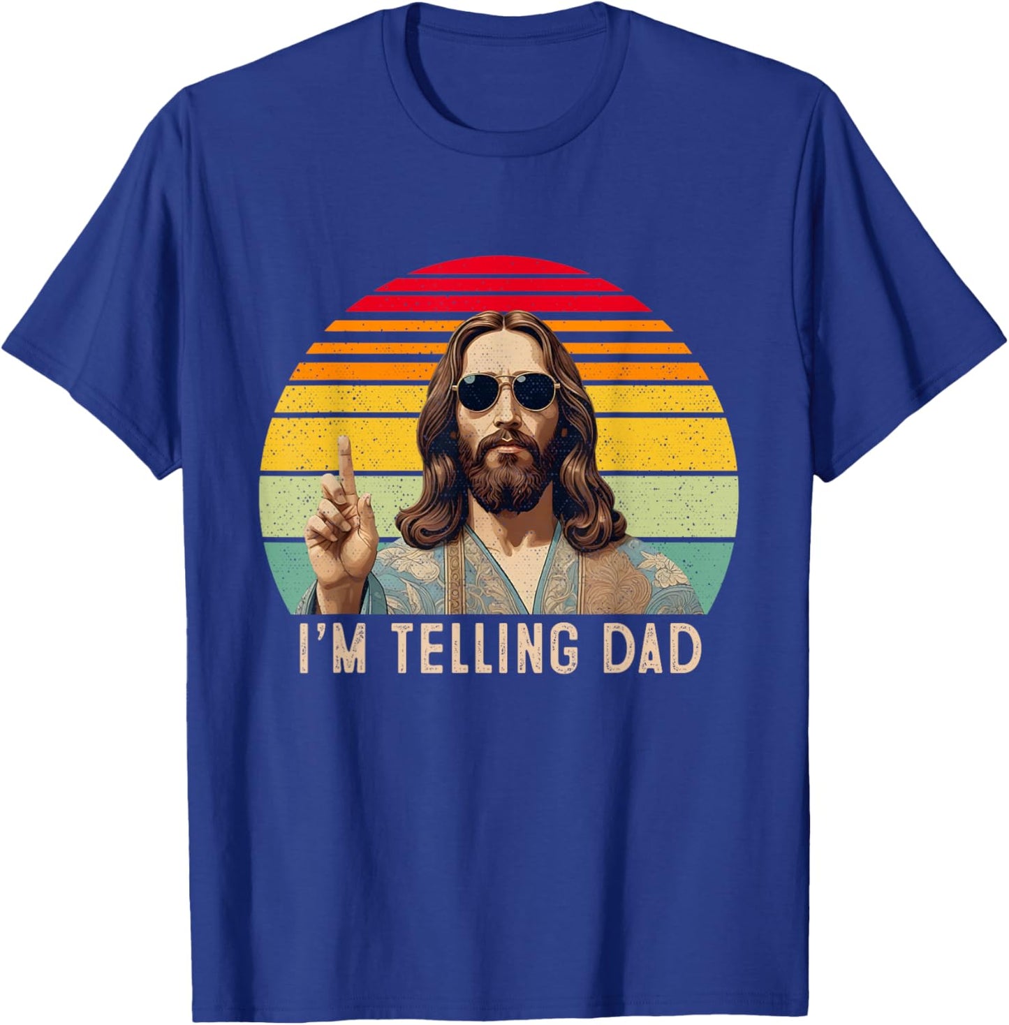 Vintage I'm Telling Dad Jesus shirts Women T-Shirt - T-Shirt | Royal