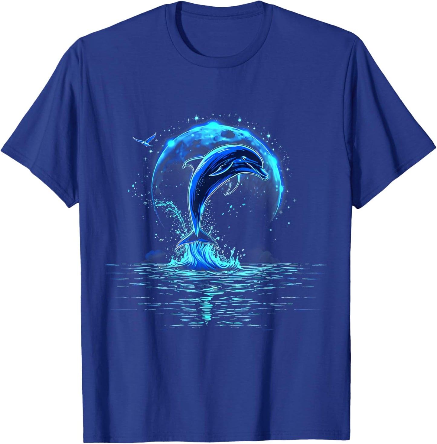 Sea Ocean Animal Lover Ocean Sea Dolphin Artwork Dolphin T-Shirt - T-Shirt | Royal