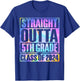 Tie Dye Straight Outta 5th Grade Graduation Class Of 2024 T-Shirt - T-Shirt | Royal