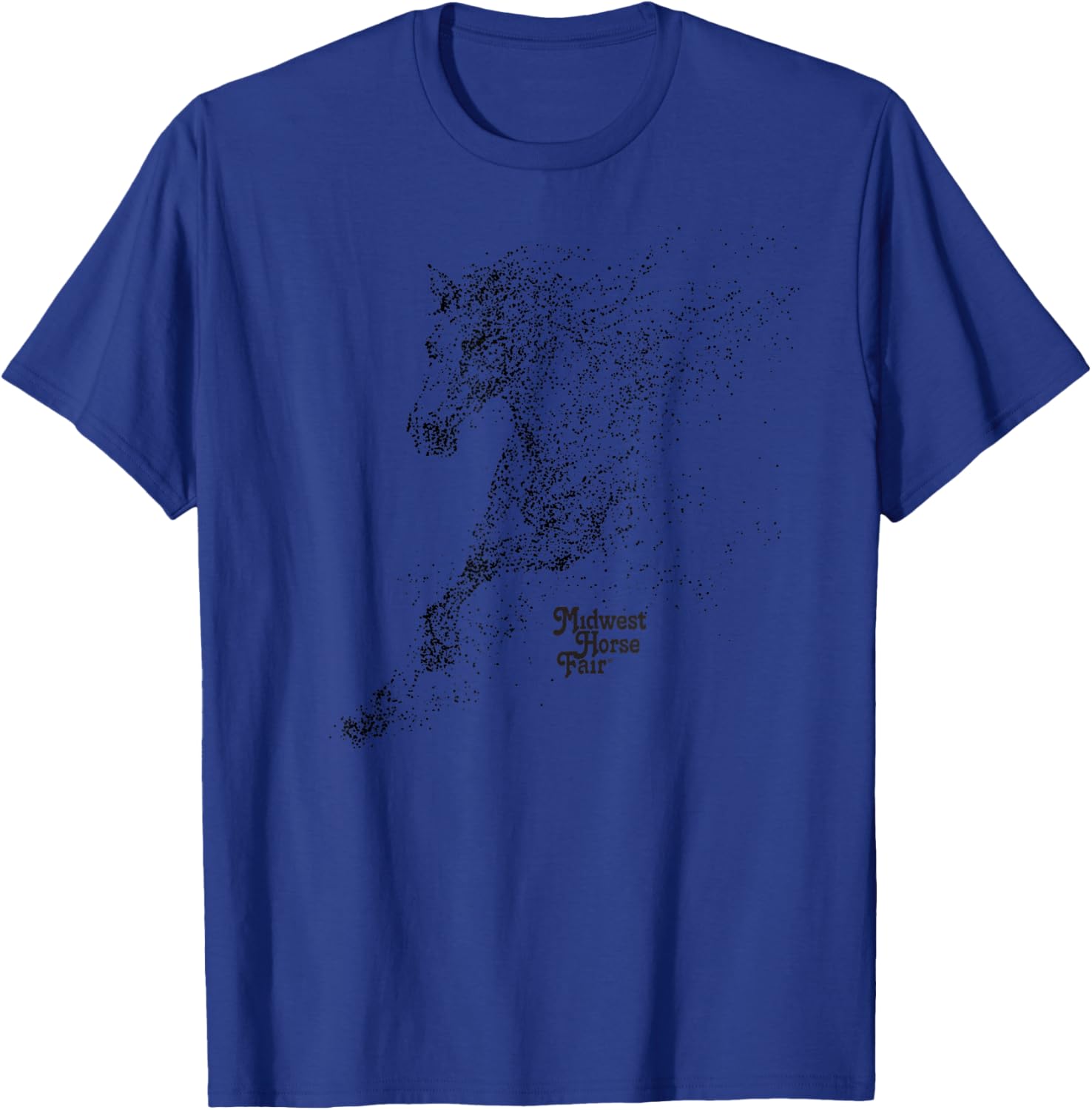 Midwest Horse Fair Dotted Horse (b) T-Shirt - T-Shirt | Royal