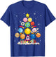 Solar System Christmas Tree Planet Astronomy Science Teacher T-Shirt - T-Shirt | Royal